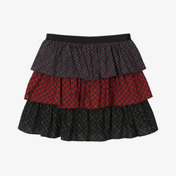 Ralph Lauren-Teen Girls Red & Navy Blue Plaid Skirt | Childrensalon Outlet