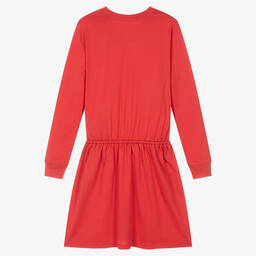 Ralph Lauren-Teen Girls Red Polo Bear Jersey Dress | Childrensalon Outlet