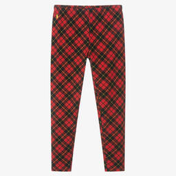 Поло Ralph Lauren-Красные легинсы в клетку для подростков | Childrensalon Outlet