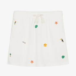 Ralph Lauren-Teen Girls White Embroidered Cotton Skirt | Childrensalon Outlet