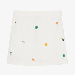 Ralph Lauren-Teen Girls White Embroidered Cotton Skirt | Childrensalon Outlet
