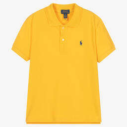 Polo Ralph Lauren-Teen Girls Yellow Polo Shirt | Childrensalon Outlet