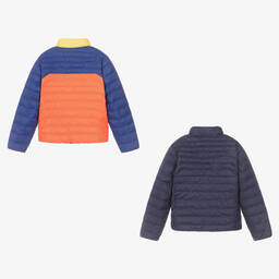 Polo Ralph Lauren-جاكيت بافر بوجهين تينز ولادي بألوان بلوك | Childrensalon Outlet