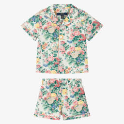 Ralph Lauren-طقم نوم عاجي مزهر للفتيات | Childrensalon Outlet