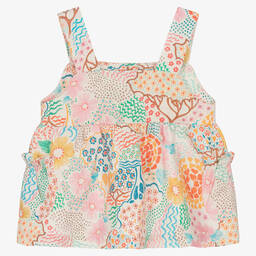 RaspberryPlum-Разноцветное льняное платье с принтом | Childrensalon Outlet