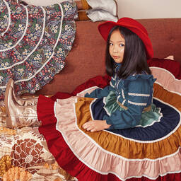 RaspberryPlum-Синяя хлопковая блузка для девочек | Childrensalon Outlet