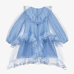 راسبيري بلام -فستان تول لون أزرق | Childrensalon Outlet