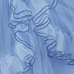 راسبيري بلام -فستان تول لون أزرق | Childrensalon Outlet