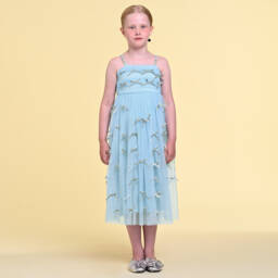 RaspberryPlum-طقم تول أزرق أنيق للبنات | Childrensalon Outlet