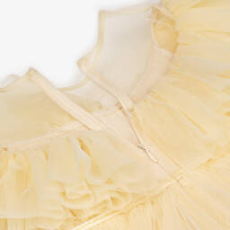 RaspberryPlum-Girls Elegant Ivory Tulle Frock | Childrensalon Outlet