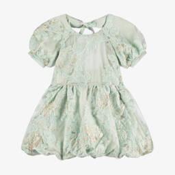 RaspberryPlum-Girls Emerald Jacquard Floral Dress | Childrensalon Outlet