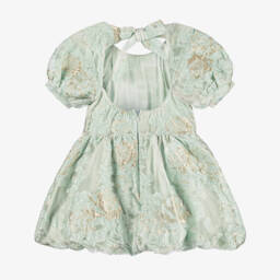 RaspberryPlum-Girls Emerald Jacquard Floral Dress | Childrensalon Outlet