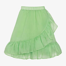 RaspberryPlum-Girls Green Ruffle Skirt | Childrensalon Outlet