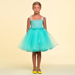RaspberryPlum-Платье мечты из мятного тюля для девочек | Childrensalon Outlet