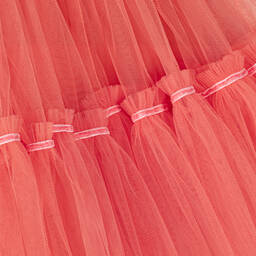 RaspberryPlum-Girls Orange Tulle Tiered Dress | Childrensalon Outlet