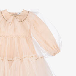 RaspberryPlum-Girls Pale Pink Tulle Gown | Childrensalon Outlet