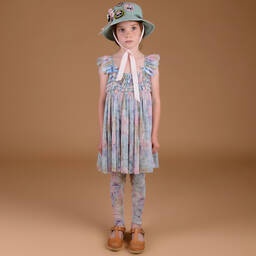 RaspberryPlum-Розовое платье из тюля с котятами | Childrensalon Outlet