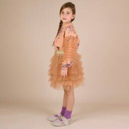 راسبيري بلام -تنورة تول لون برتقالي | Childrensalon Outlet