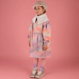 راسبيري بلام -فستان قطن جيرسي لون زهري وبنفسجي | Childrensalon Outlet