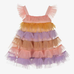 RaspberryPlum-Разноцветное платье из тюля | Childrensalon Outlet