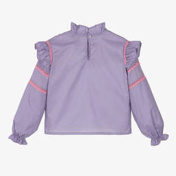 RaspberryPlum-Фиолетовая хлопковая блузка | Childrensalon Outlet