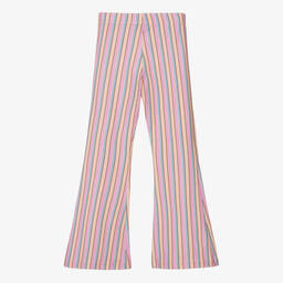 RaspberryPlum-Girls Purple Striped Flared Trousers | Childrensalon Outlet