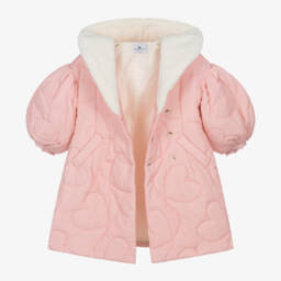 راسبيري بلام -معطف بهودي مبطن لون زهري للبنات | Childrensalon Outlet