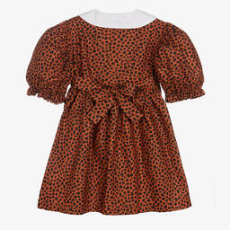 RaspberryPlum-Коричневой платье с животным принтом | Childrensalon Outlet