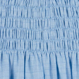 RaspberryPlum-Girls Sky Blue Cotton Dress | Childrensalon Outlet