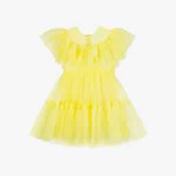 RaspberryPlum-Солнечное платье с оборками из тюля для девочек | Childrensalon Outlet