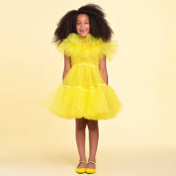 RaspberryPlum-Солнечное платье с оборками из тюля для девочек | Childrensalon Outlet