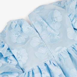 RaspberryPlum-Girls Tulle Blue Blooms Dress | Childrensalon Outlet