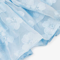 RaspberryPlum-Girls Tulle Blue Blooms Dress | Childrensalon Outlet