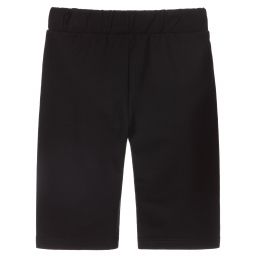 Roberto Cavalli-Black Logo Jersey Shorts | Childrensalon Outlet