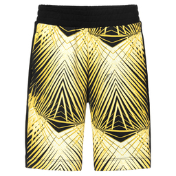 Roberto Cavalli-Black & Yellow Bermuda Shorts | Childrensalon Outlet