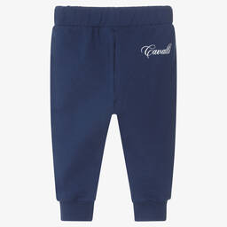 Roberto Cavalli-جوغرز قطن جيرسي لون أزرق للمواليد | Childrensalon Outlet