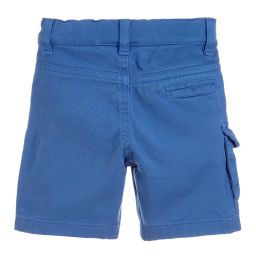 Roberto Cavalli-Boys Blue Cotton Shorts | Childrensalon Outlet