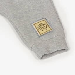 Roberto Cavalli-بنطلون قطني ناعم بلون الفحم للأولاد | Childrensalon Outlet