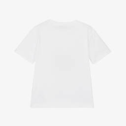 Roberto Cavalli-Boys Ivory Logo Cotton Tee | Childrensalon Outlet
