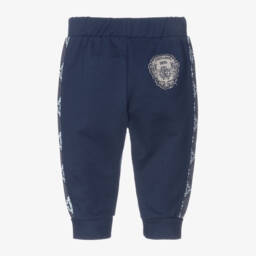 Roberto Cavalli-Boys Navy Cotton Logo Joggers | Childrensalon Outlet