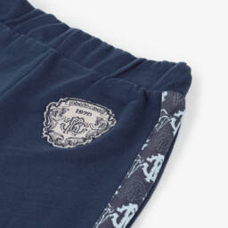 Roberto Cavalli-Boys Navy Cotton Logo Joggers | Childrensalon Outlet