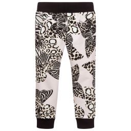 Roberto Cavalli-Girls Pink Cotton Joggers | Childrensalon Outlet