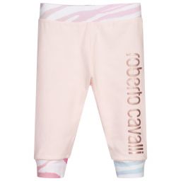روبرتو كفالي -Girls Pink Cotton Trousers | Childrensalon Outlet