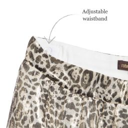 Roberto Cavalli-Girls Silk Leopard Skirt | Childrensalon Outlet
