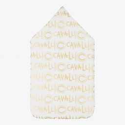 Roberto Cavalli-Ivory & Gold Logo Nest (72cm) | Childrensalon Outlet