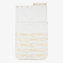 Roberto Cavalli-Ivory & Gold Logo Nest (72cm) | Childrensalon Outlet