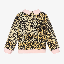 Roberto Cavalli-Leopard Cotton Sweatshirt | Childrensalon Outlet