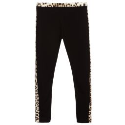 روبرتو كفالي -ليغنغز تينز بناتي قطن جيرسي لون أسود | Childrensalon Outlet