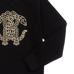 Roberto Cavalli-Teen Black Logo Sweatshirt  | Childrensalon Outlet