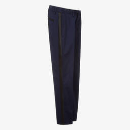Roberto Cavalli-Teen Boys Navy Blue Cotton Trousers | Childrensalon Outlet
